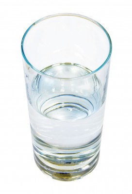 'I like to view the glass as being half full, just not half full of cholesterol!"